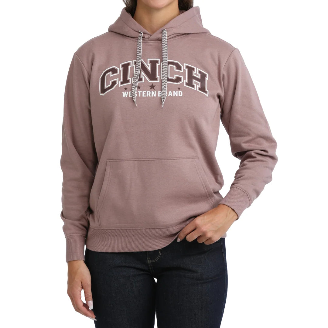 Cinch - Womens Lilac Fleece Logo Graphic Pullover