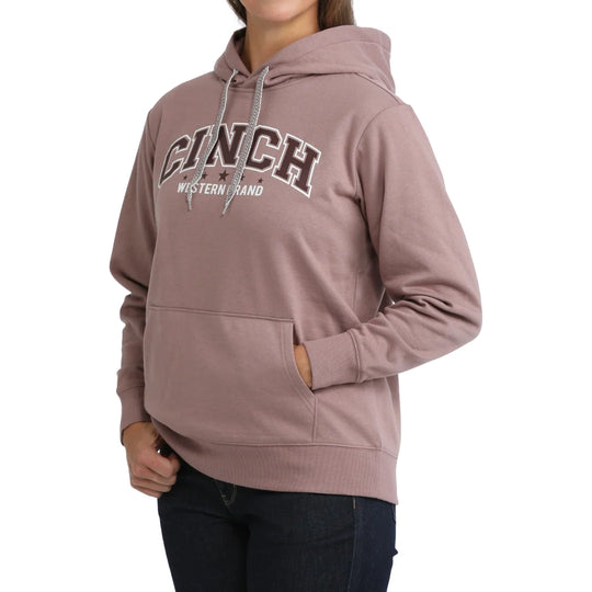 Cinch - Womens Lilac Fleece Logo Graphic Pullover