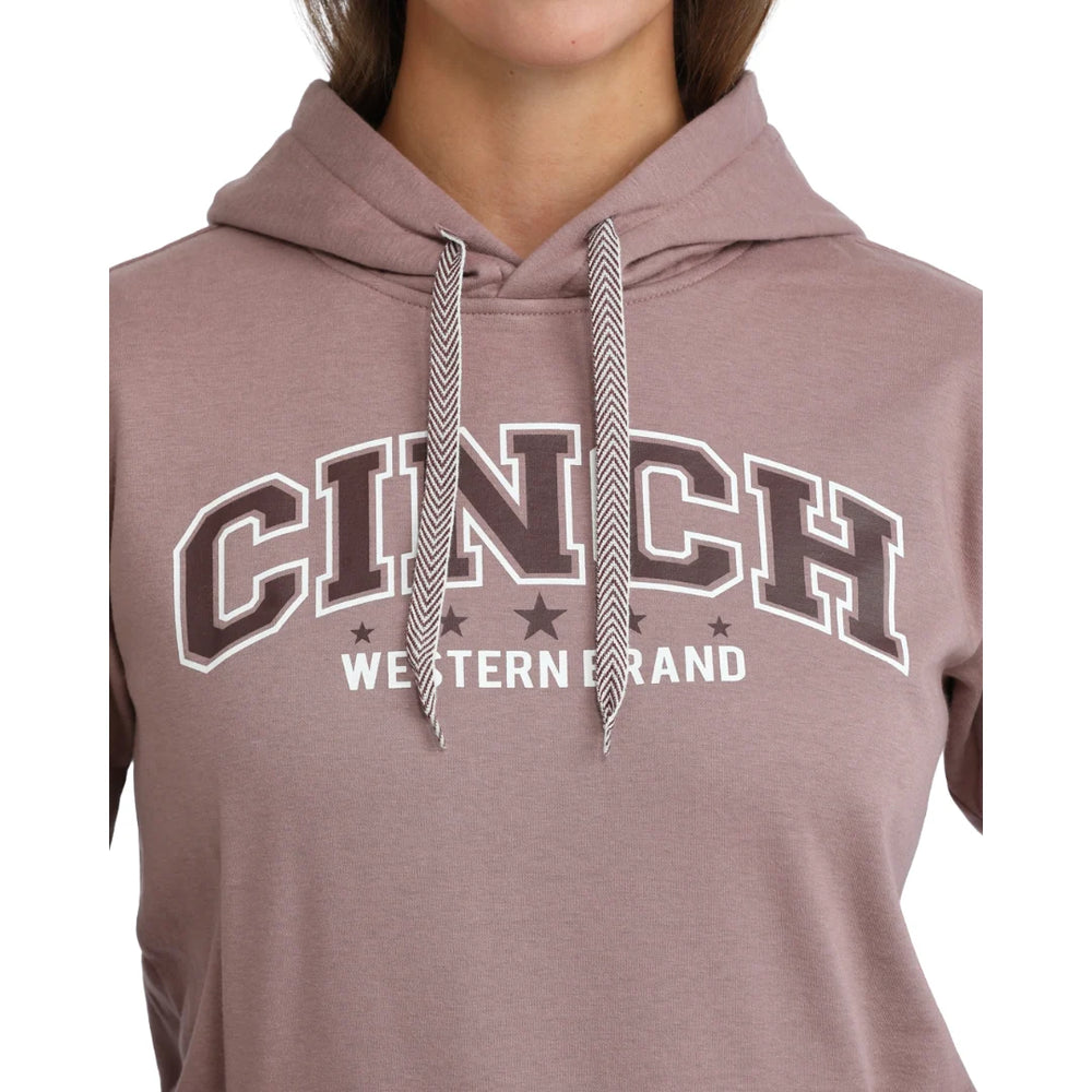 Cinch - Womens Lilac Fleece Logo Graphic Pullover