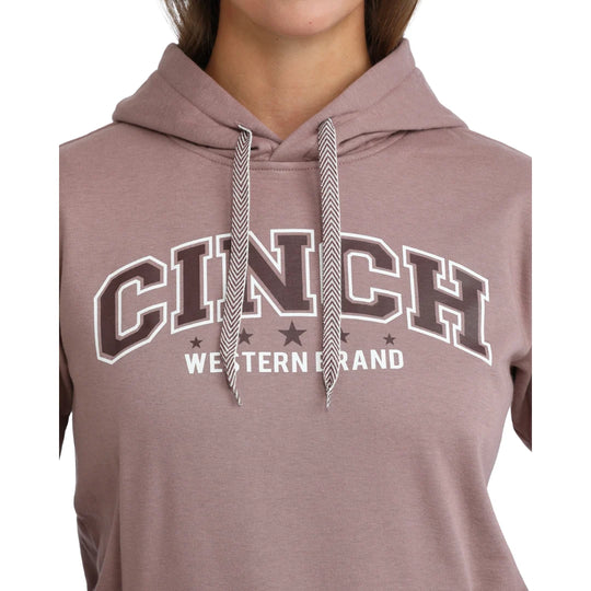 Cinch - Womens Lilac Fleece Logo Graphic Pullover