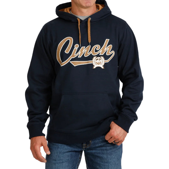 Cinch - Mens Navy Fleece Logo Pullover