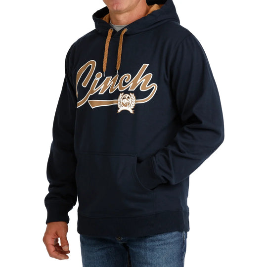 Cinch - Mens Navy Fleece Logo Pullover