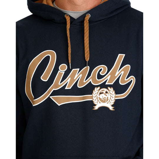 Cinch - Mens Navy Fleece Logo Pullover