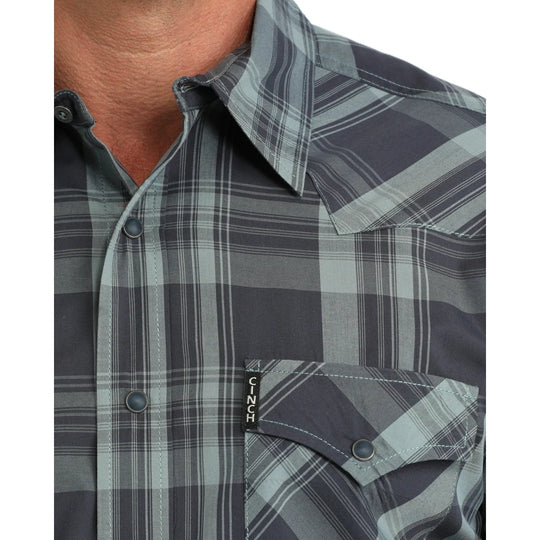 Cinch - Mens Roy Blue Plaid Modern Fit Shirt