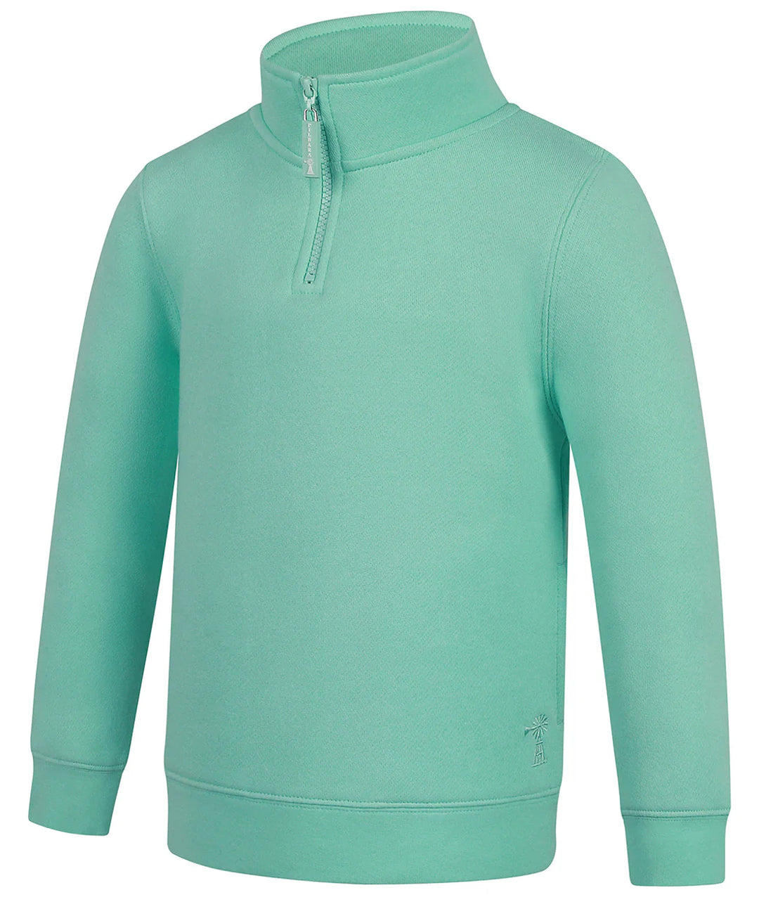 Pilbara - Kid's Zipper Closed Front Fleece Pullover Beach Glass