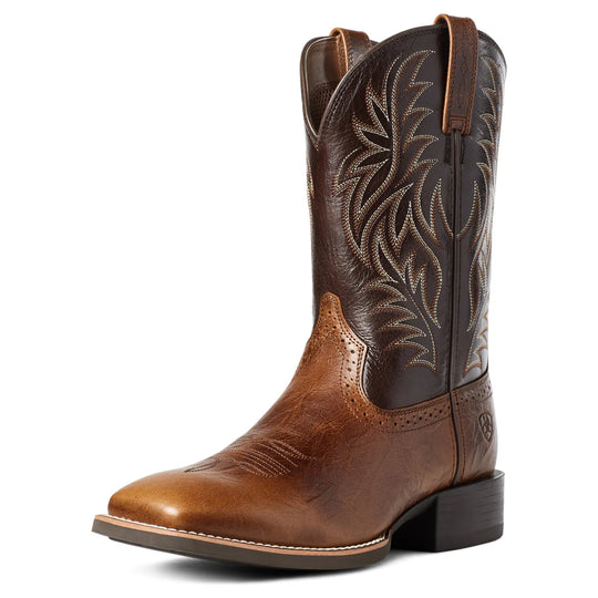Ariat - Men's Sport Wide Square Toe Boots Peanut Butter/Chaga Brown