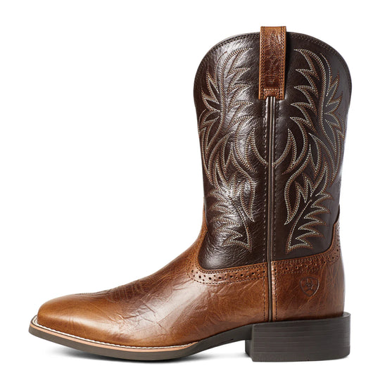 Ariat - Men's Sport Wide Square Toe Boots Peanut Butter/Chaga Brown