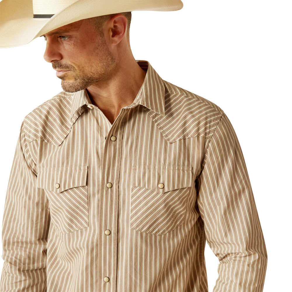 Ariat - Men's Hollis Retro Tan Fit Shirt