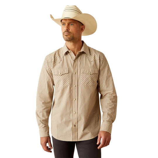 Ariat - Men's Hollis Retro Tan Fit Shirt