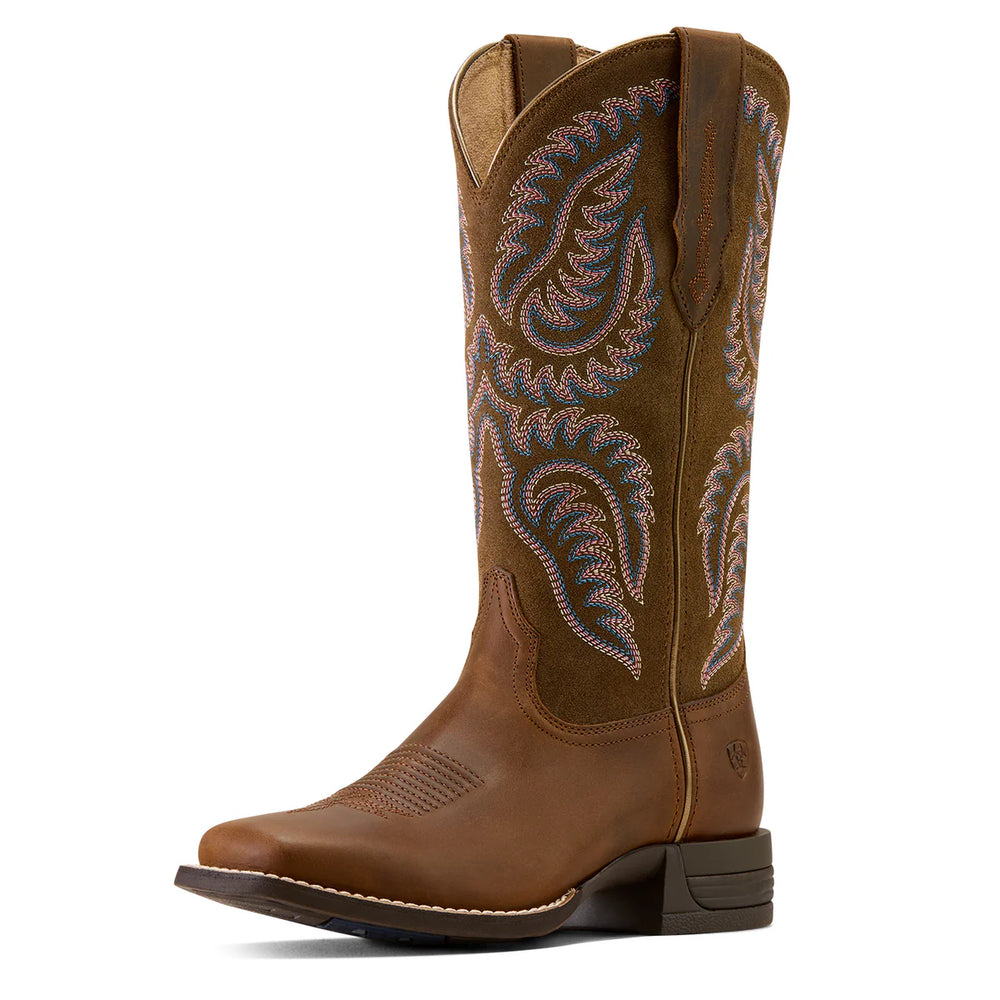 Ariat - Women's Cattle Caite Wide Square Toe Western Boot