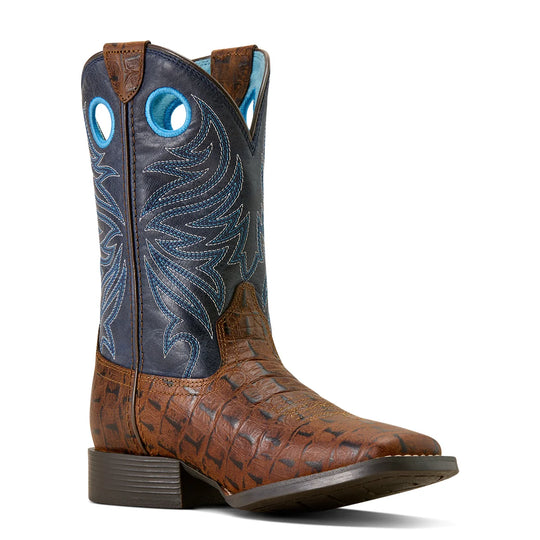 Ariat - Kids' Knox Crocodile Wide Square Toe Western Boot
