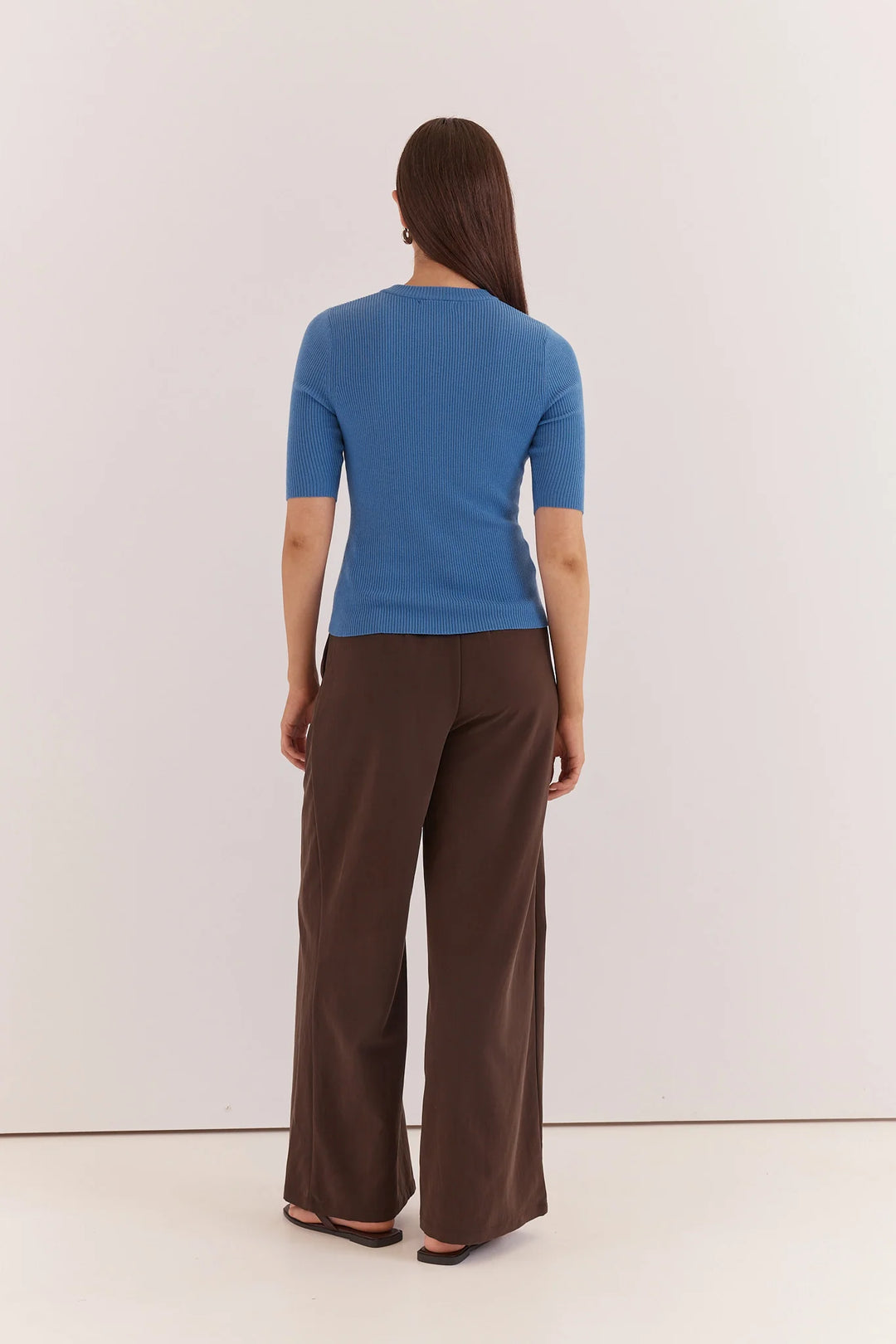 Buffalo Belle - Natalie Wide Leg Trouser Chocolate