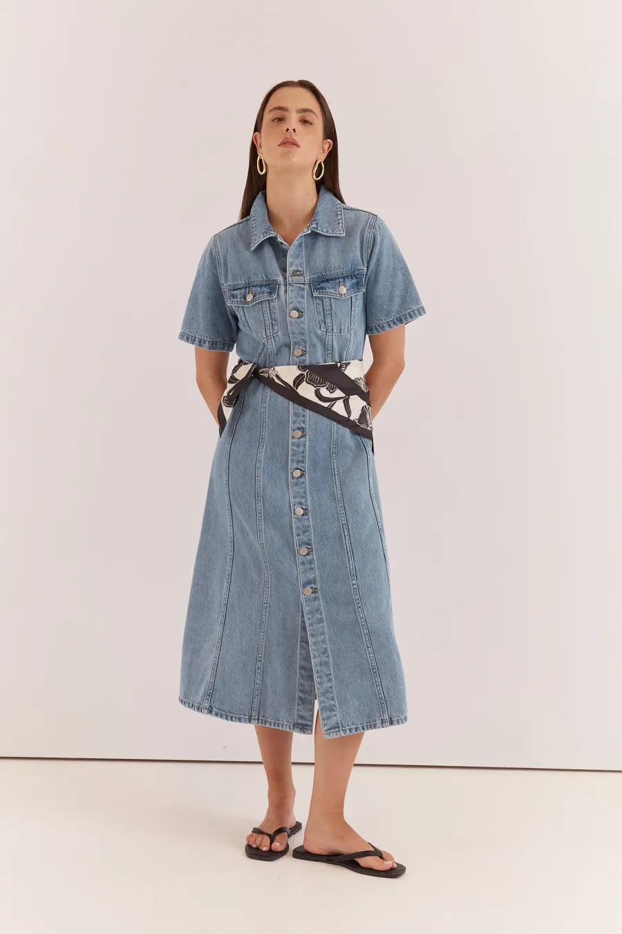 Buffalo Belle - Kara Denim Midi Dress