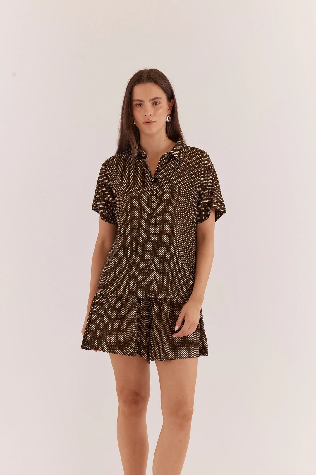 Buffalo Belle - Rowie Short Sleeve Micro Dot Shirt