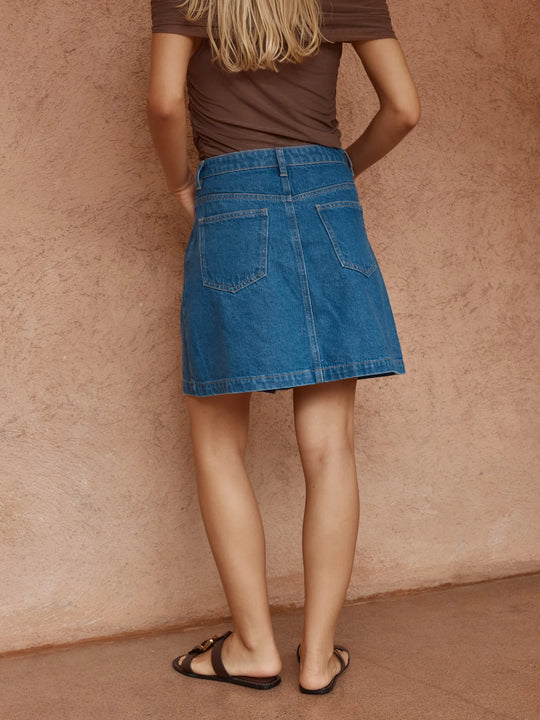 Buffalo Belle - Womens Tipo Wave Denim Skirt