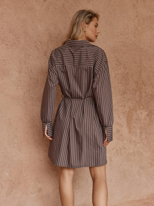 Buffalo Belle - Womens Mel Stripe Shirt Dress