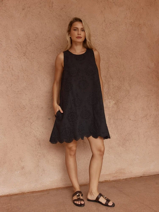 Buffalo Belle - Womens Mavis Broderie Shift Dress