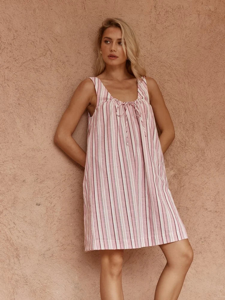 Buffalo Belle - Womens Nikolai Multi Stripe Mini Dress