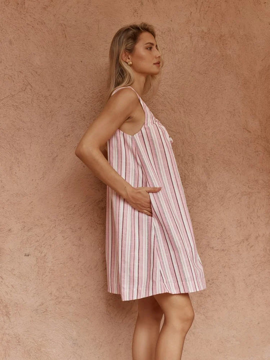 Buffalo Belle - Womens Nikolai Multi Stripe Mini Dress