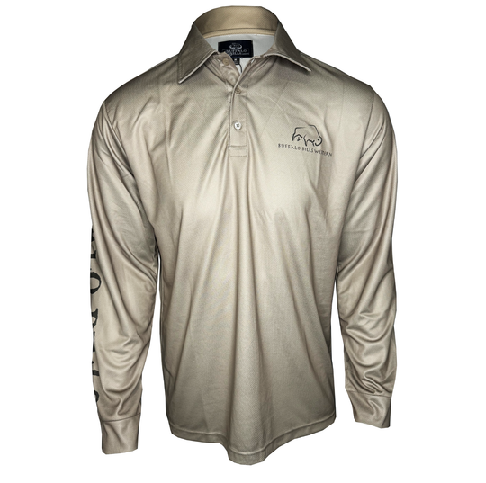 BBWS - Mens Sand Taupe NT Map Fishing Shirt