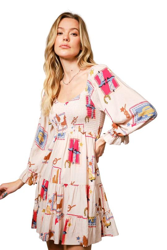 Buffalo Belle - Womens Western Print Dress