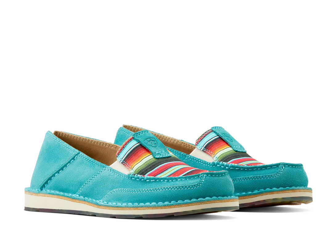 Ariat - Womens Teal Striking Serape Cruisers