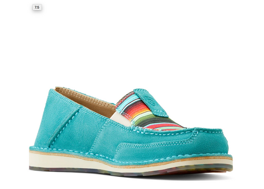 Ariat - Womens Teal Striking Serape Cruisers