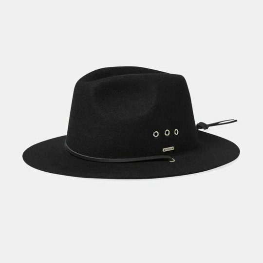 Brixton - Wesley Weather Guard Packable Fedora Black