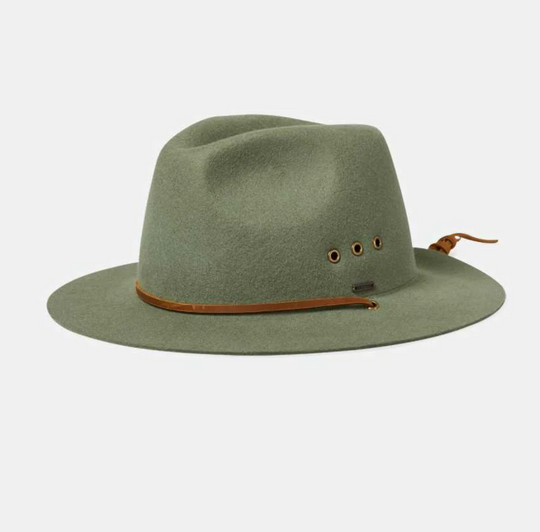 Brixton - Wesley Weather Guard Packable Fedora Light Moss