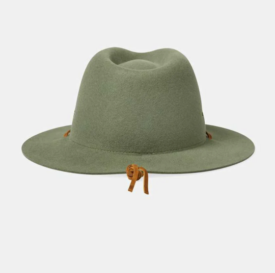 Brixton - Wesley Weather Guard Packable Fedora Light Moss