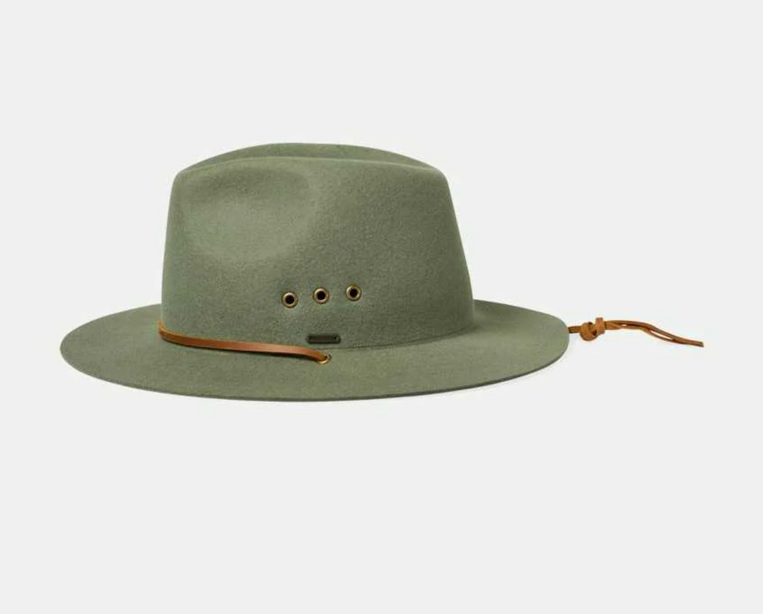 Brixton - Wesley Weather Guard Packable Fedora Light Moss