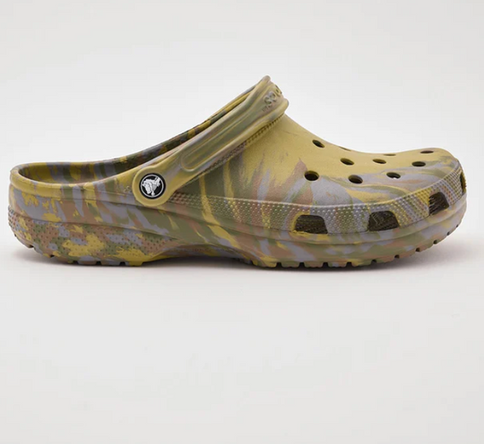 Crocs - Unisex Classic Clog Army Green Marble