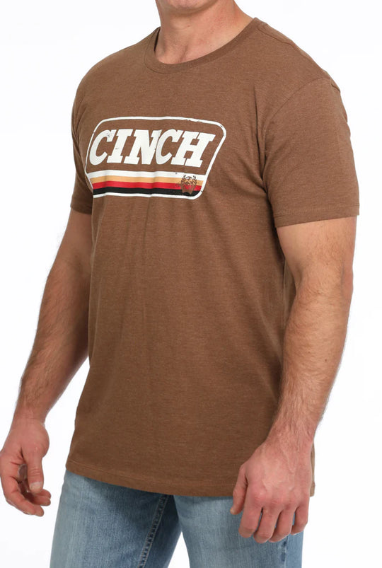 Cinch - Mens Rust Logo Tee