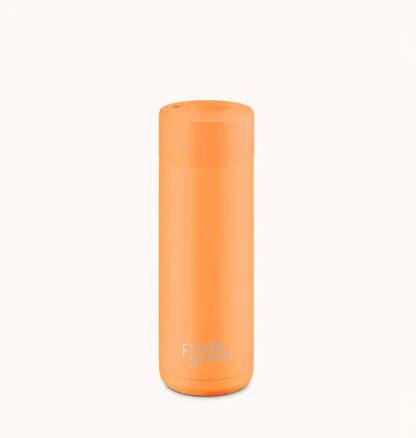 Frank Green - 20oz Reusable Bottle Push Button Neon Orange