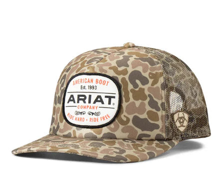 Ariat - Camo Diamond Patch Cream Cap