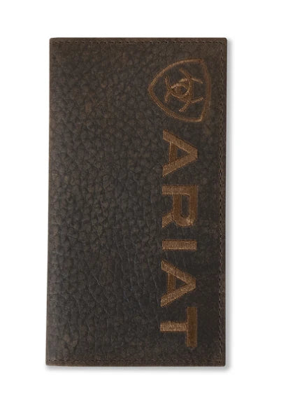 Ariat - Mens Dark Bull Hide Rodeo Wallet