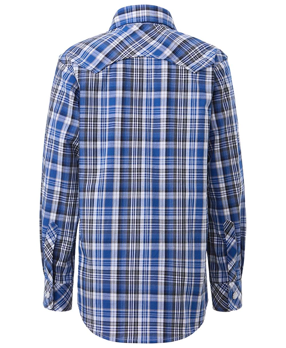 Ritemate - Kids Navy/Black Western Snap Arena Shirts