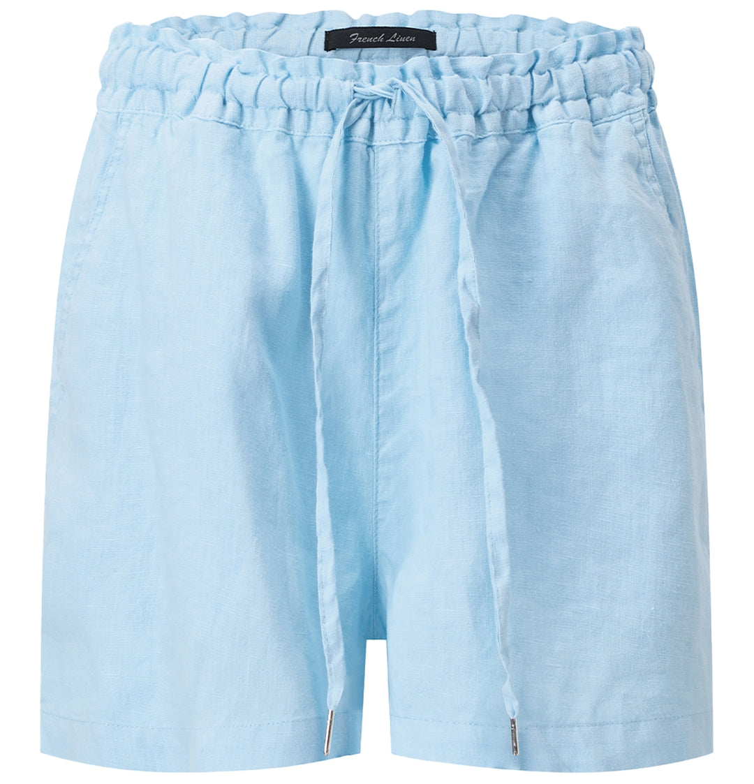 Ritemate - Womens Linen Olivia Airy Blue Linen Shorts