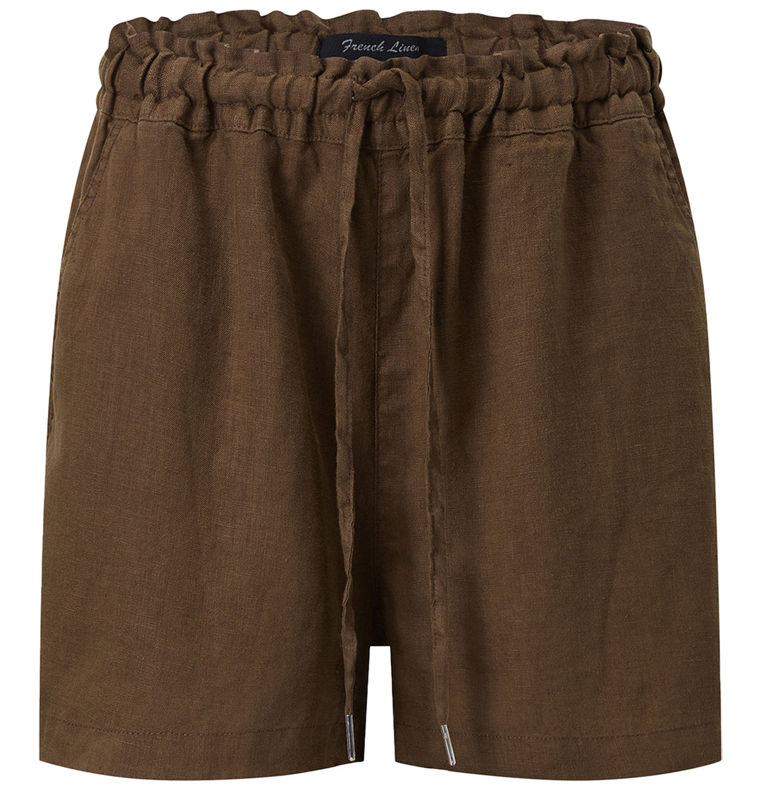 Ritemate - Womens Linen Olivia Cocoa Linen Shorts