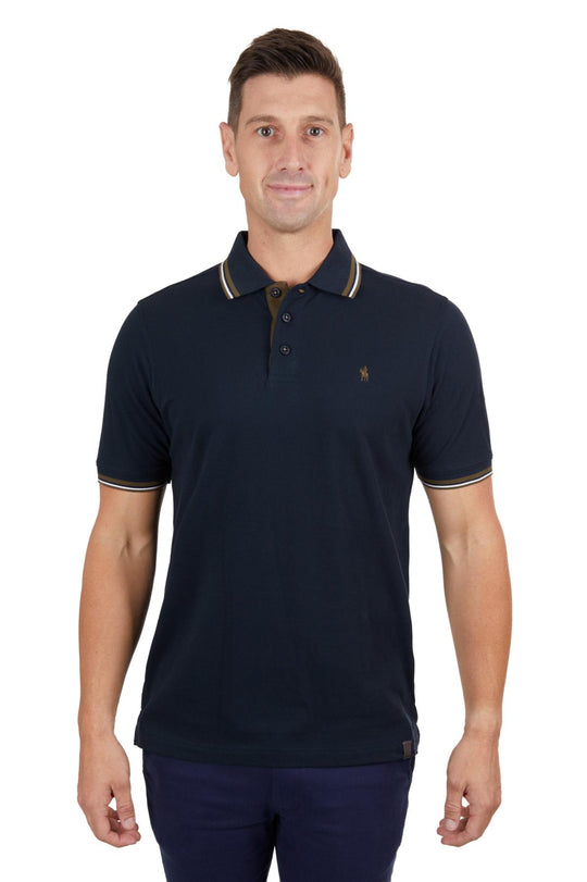 Thomas Cook - Mens Navy Logan Tailored Polo