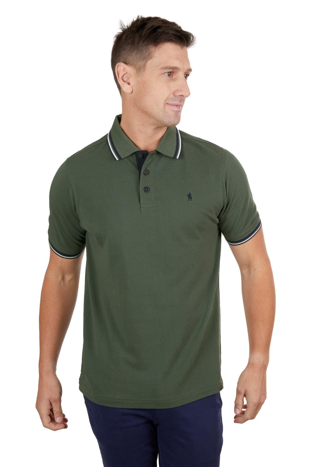 Thomas Cook - Mens Dark Green Logan Tailored Polo