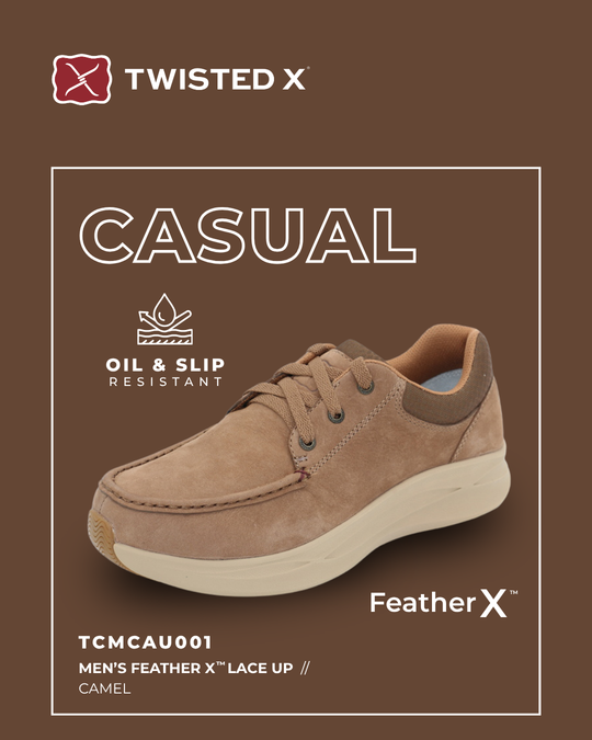 Twisted X - Men's Feather X Lace Up Camel
