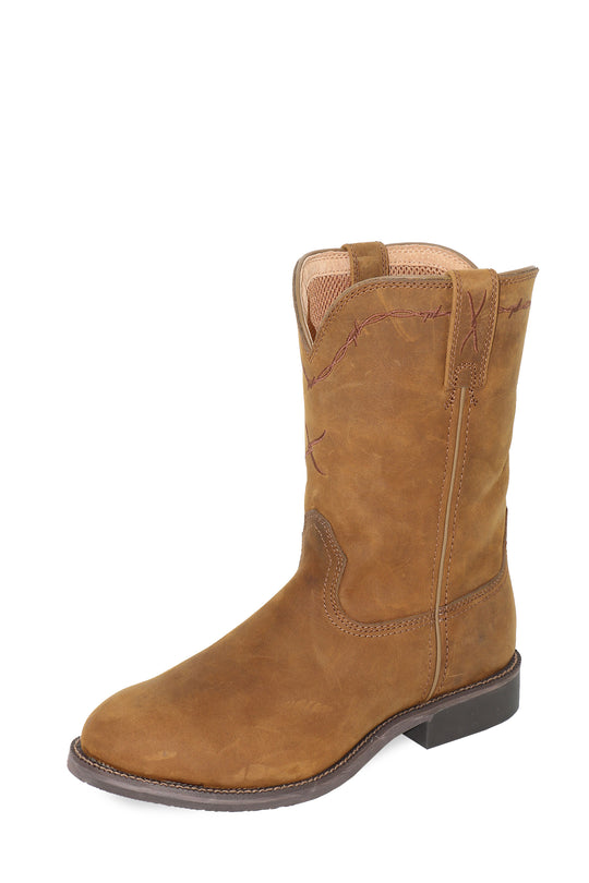 Twisted X - Mens Distressed Saddle Roper Boots