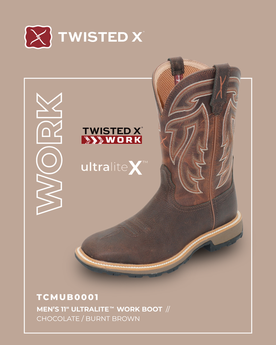 Twisted X - Men's 11" Ultralite Work Boot