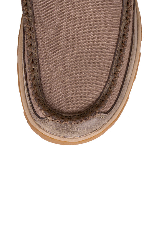 Twisted X - Mens Beige Cell Stretch Slip On Moc