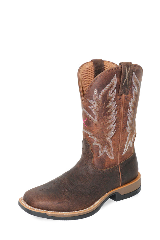 Twisted X - Mens Pink Ribbon Tech X 1 Boots