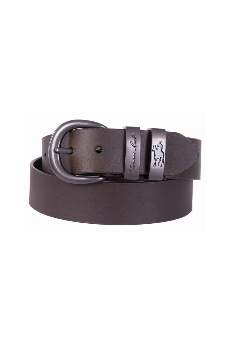Thomas Cook - Chocolate Gunmetal Twin Keeper Belt