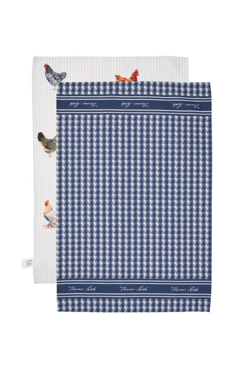 Thomas Cook - Navy Tea Towel 2Pack