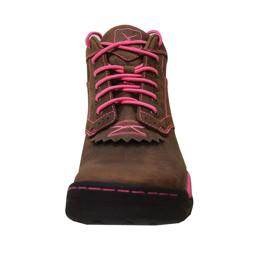 Twisted X - Womens Pink Ribbon All Around Lace Up Boot