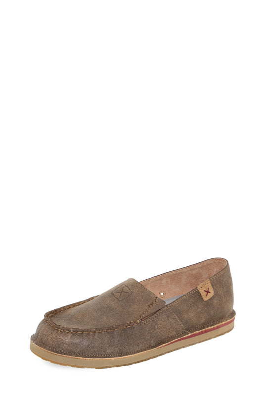 Twisted X - Womens Leather Loafer Slip On Moc